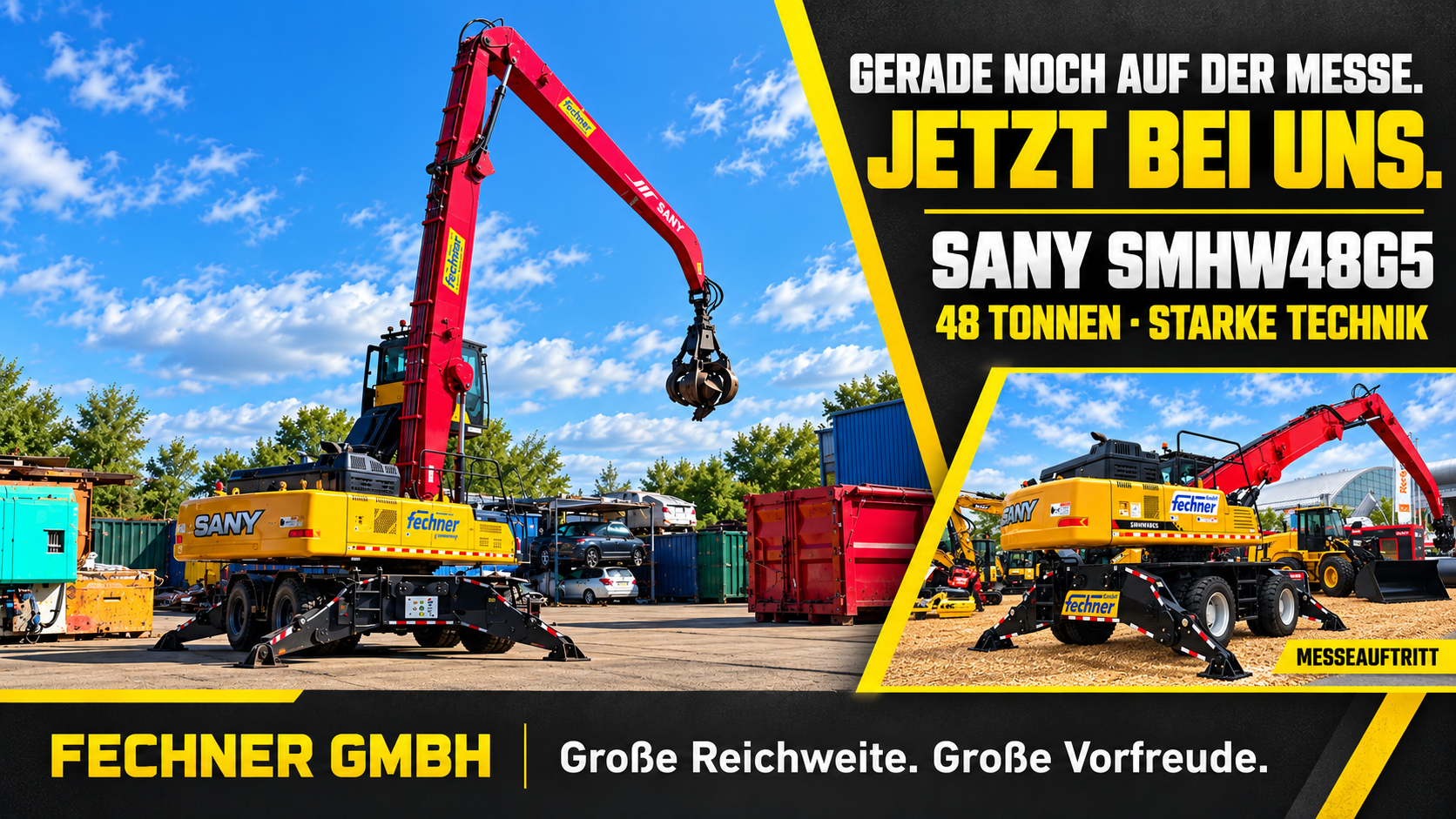 SANY SMHW48G5 der Fechner GmbH – gerade noch auf der Messe, jetzt bei uns.